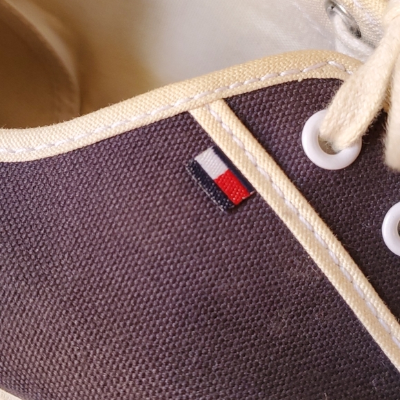 Mens Tommy Hilfiger sneakers size 9 1/2 blue red - Picture 10 of 11